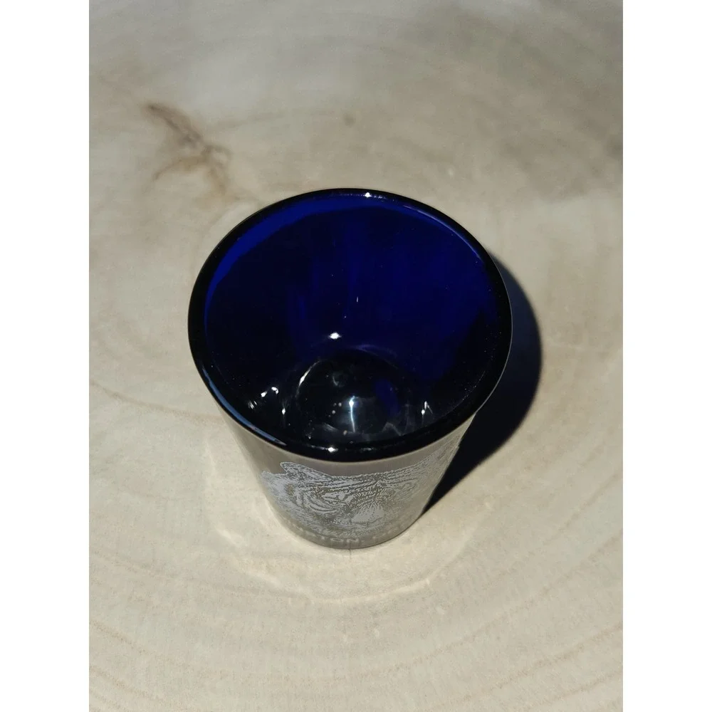 Cobalt Blue Wildlife Safari Winston Oregon Animal Kingdom‎ Shot Glass Souvenir